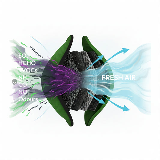 GOODAIR 2.0 Premium Non-electric Car Air Purifier | Forest Green