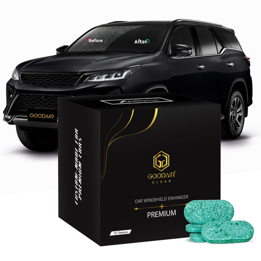GOODAIR Clear Car Windshield Enhancer Tablets | Premium | 12 Tablets