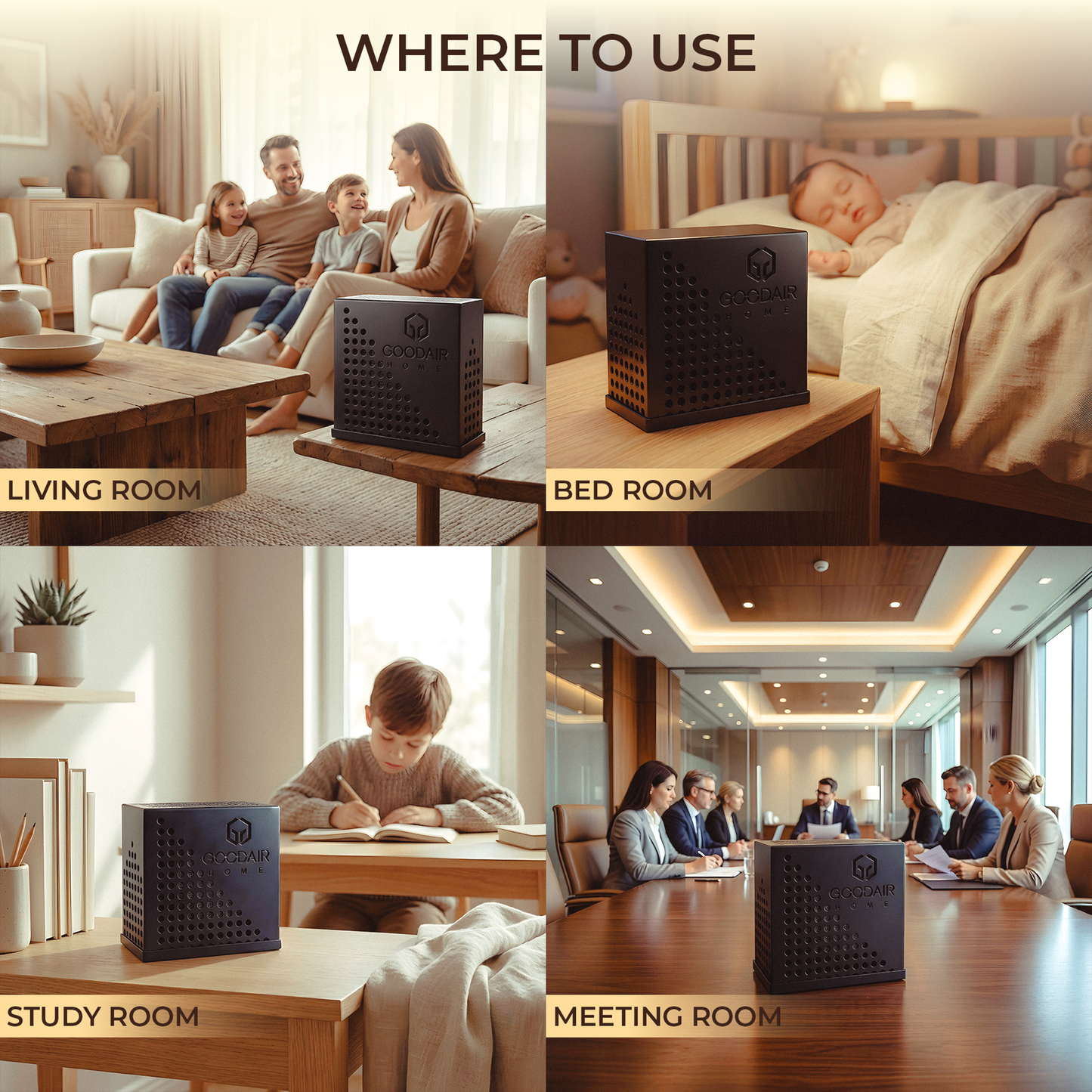 GOODAIR Home | Air Purifier for Home | Adsorbs Odours, Moisture & Toxic Gases | No Harmful Chemicals | Safe for Kids & Elders | Long-Lasting | Non-electric